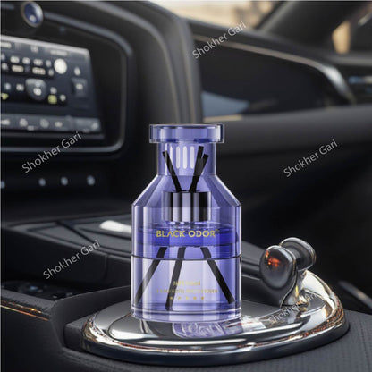 Car Modern Luxury Solid Glass Air Freshener Black Oud Perfume image 2