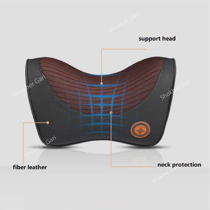 Comfortable U Shape Memory Foam Car Neck Pillow - Coffee image