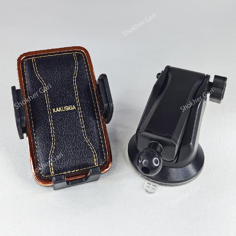 KAKUSIGA Leather  Telescopic Car Phone Holder image 2