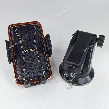 KAKUSIGA Leather  Telescopic Car Phone Holder image 2