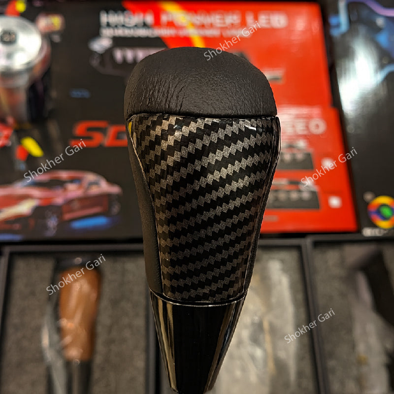 M/Y Universal Wooden Black Gear Shift Knob image 2