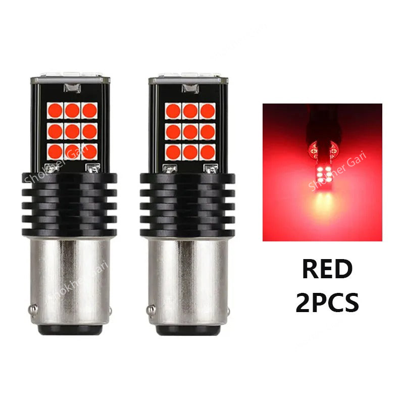 2Pcs Red Brake Hyper LED Bulb image 4