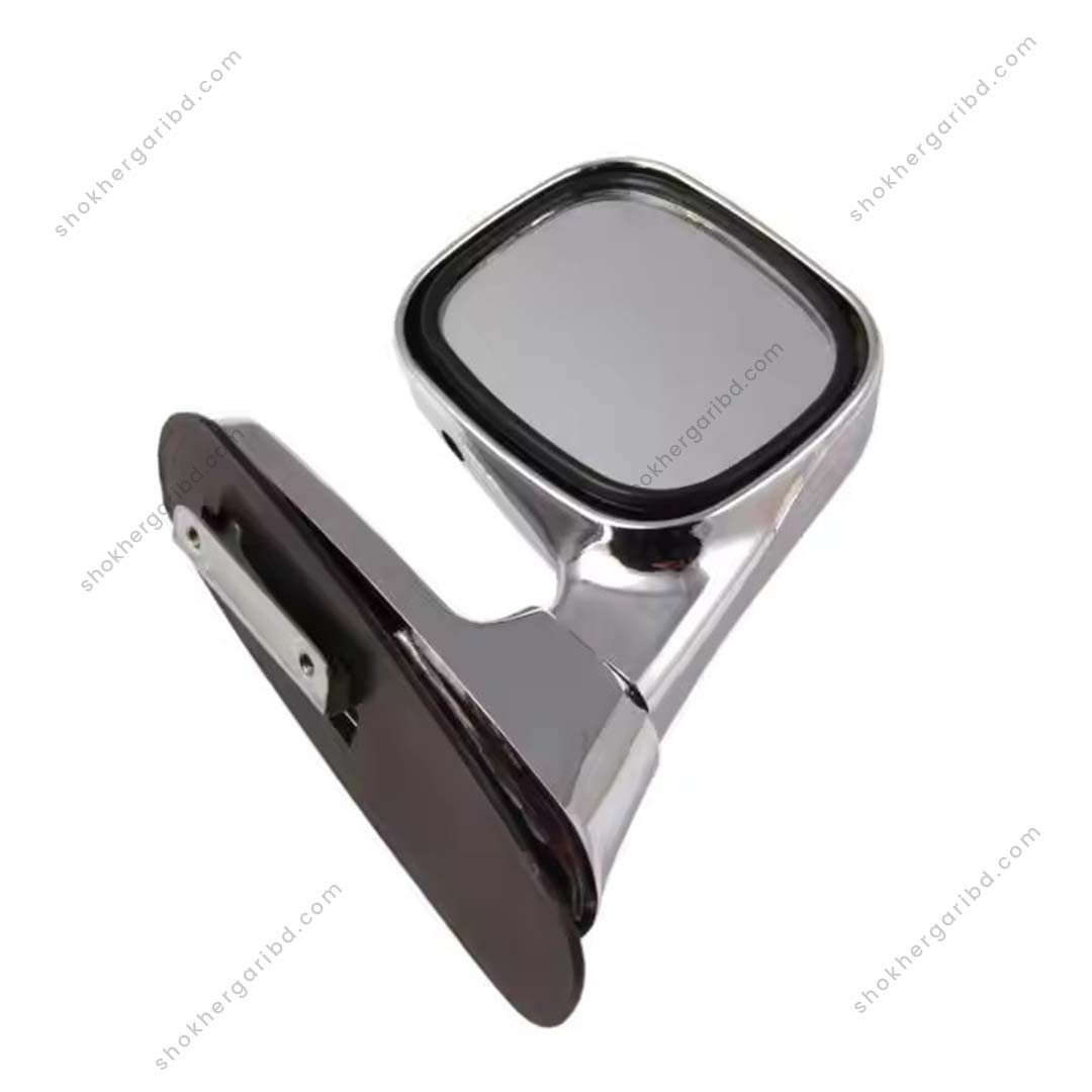 Car Bonnet Mirror Nickel Chrome Adjustable Rearvie  2 Pieces – 1 Setw Assistant image 1