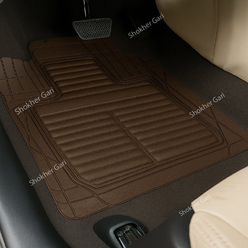 4D Luxury PVC Soft Floor mat 5pcs set image 24