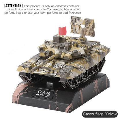 Drift tank model rotate radar car dashboard - Yellow image