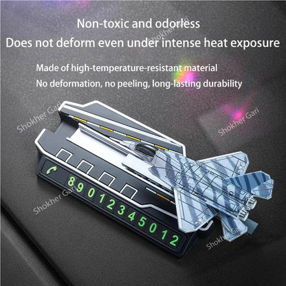 Car Dashboard Sliding Airplane Parking Number image 4