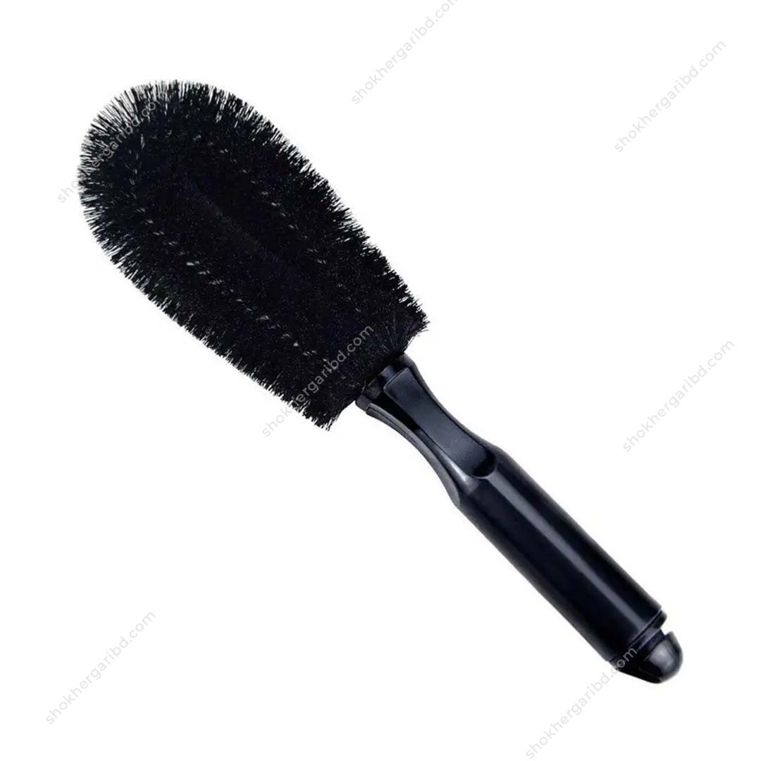 Black 1pc Universal Car Wheel Rims  Brush image 5