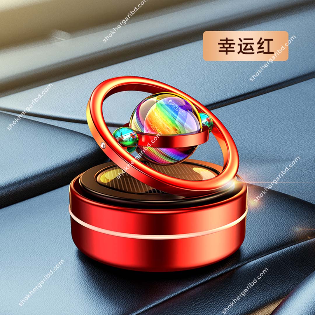 Planet Style Car Dashboard Solar Perfume - Red image
