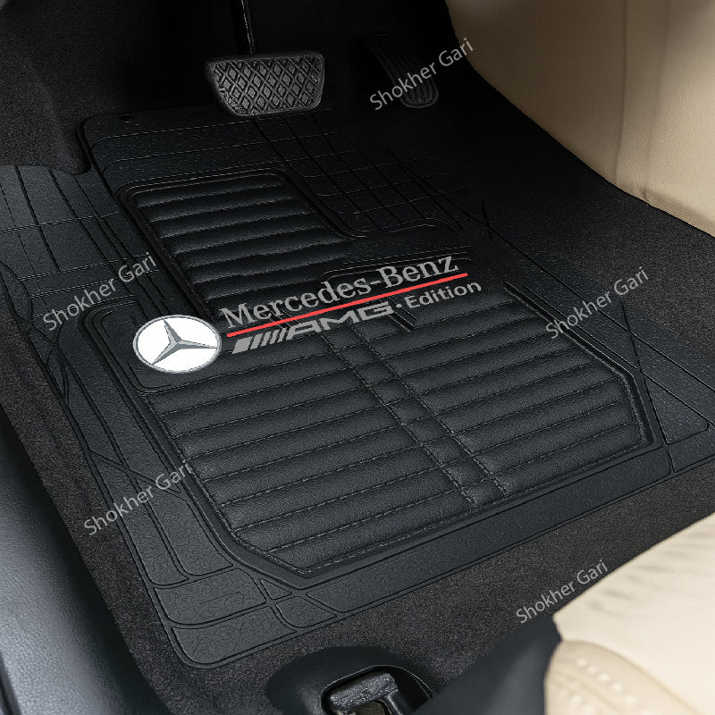 4D Luxury PVC Soft Floor mat 5pcs set image 6