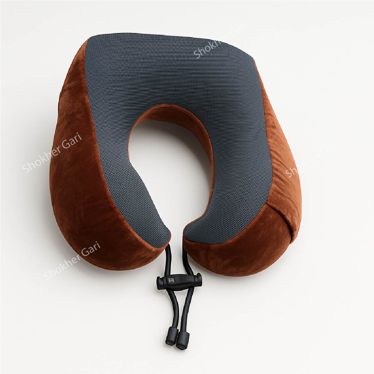 Memory Foam Travel Neck Pillow 1 Piece - Brown image