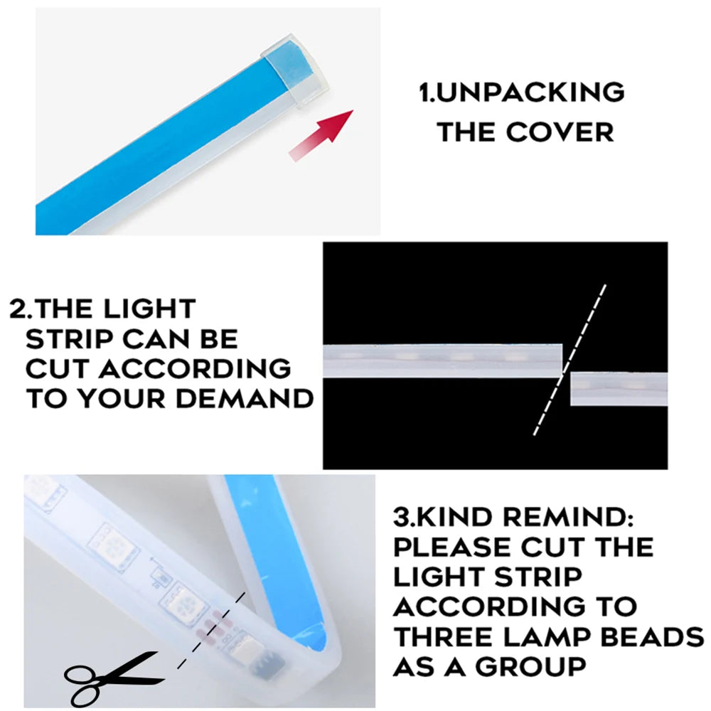 RGB Flowing Styling Car Hood Light LED Strip light - Remote And App Controlled image 5