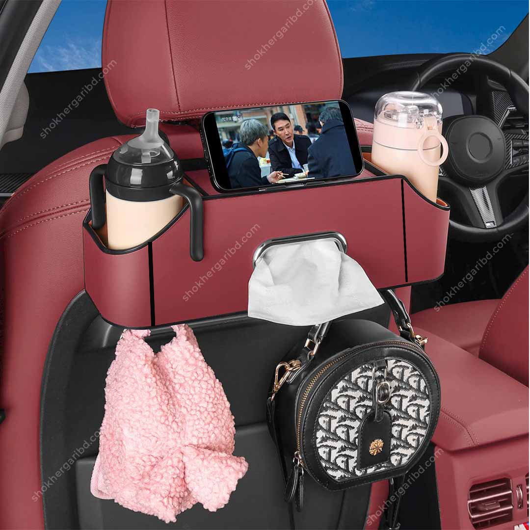 1pcs Car Functional Storage Seat Back Organizer image 8
