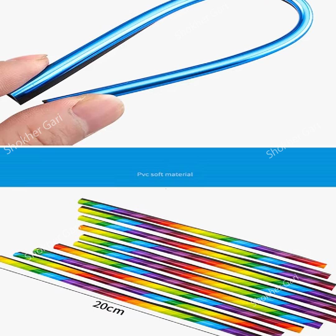 10 pcs set 20 cm Pipe Car AC Vent Blade Strip image 12