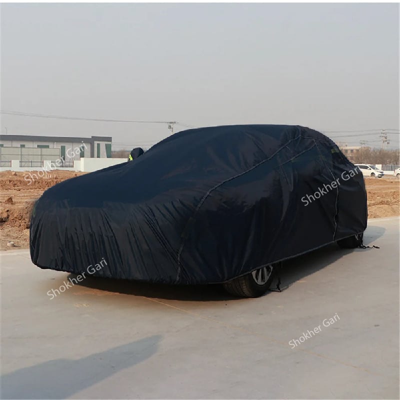 M/Y/P  Sedan / Mid SUV? SUV Car Body Cover- Heatproof , Dustproof and 90% Water Resistant Car Cover &amp; 100% Dustproof - 1890 TK, Black image