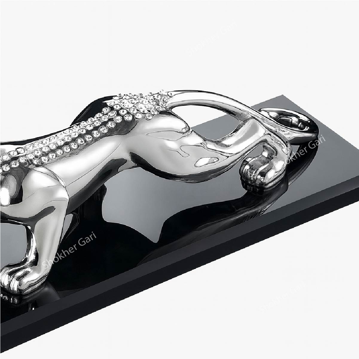 Car Dashboard Jaguar Showpiece with Glass image 1
