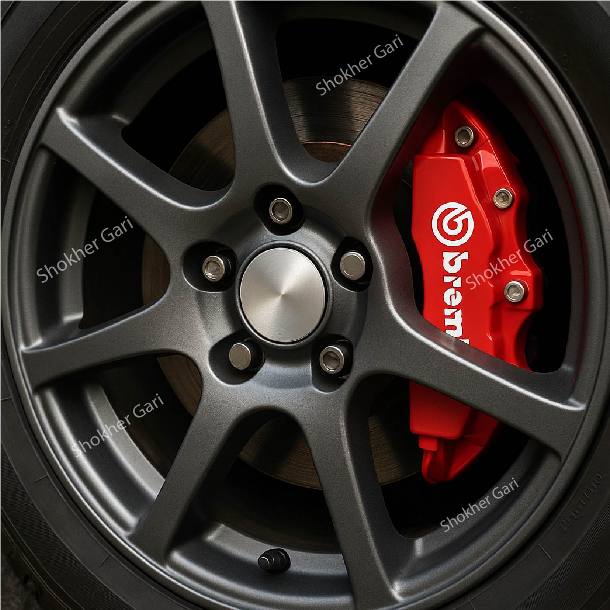 Car disc brake Caliper Cover-2pcs set - sleek and durable bremboo Brake caliper image 6