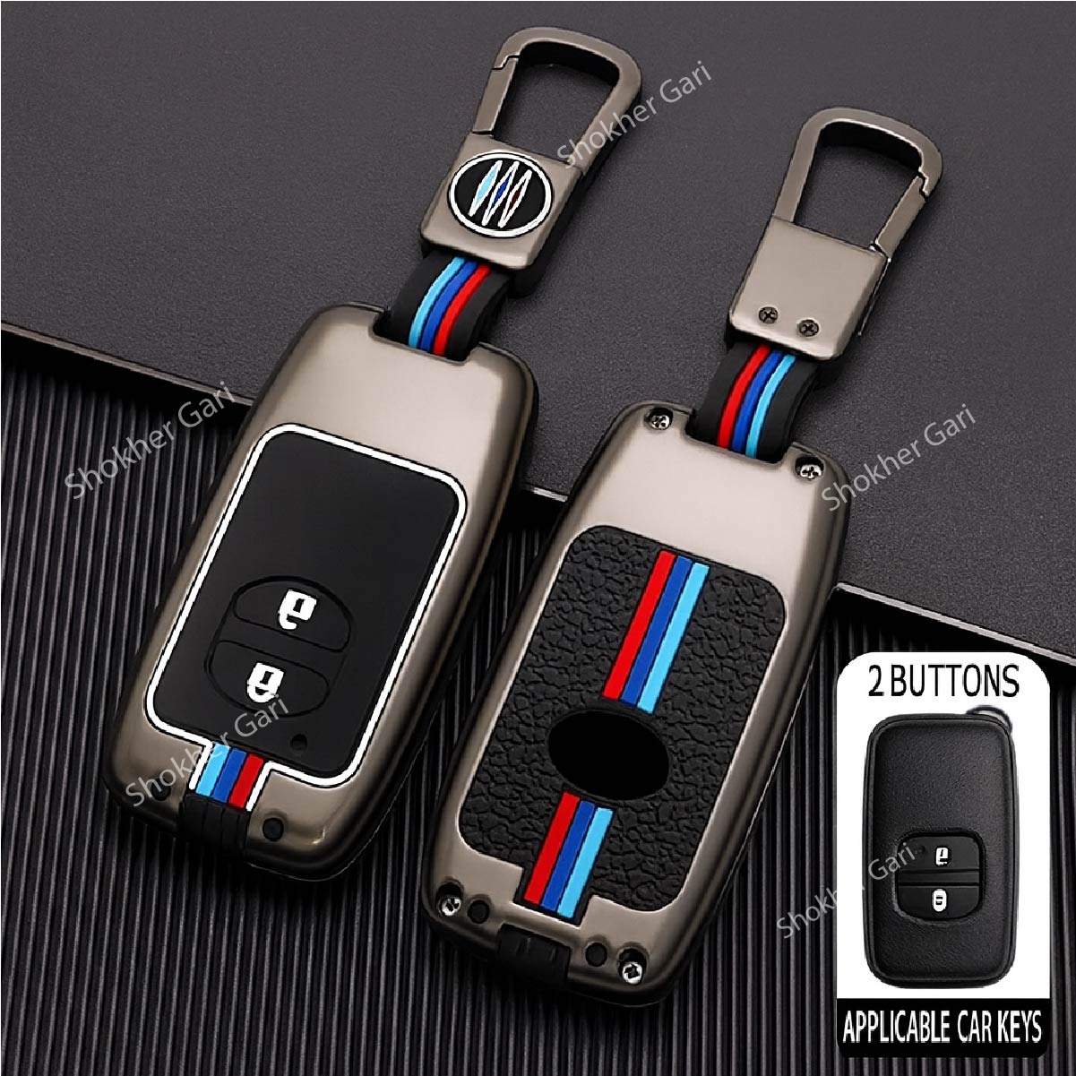 M/Y Zinc Alloy Key Cover Protection Metal Remote Cover For Toyota , Honda, Nissan, Mitsubishi,Hyundai, MG ,BMW Strong Key Cover image 31