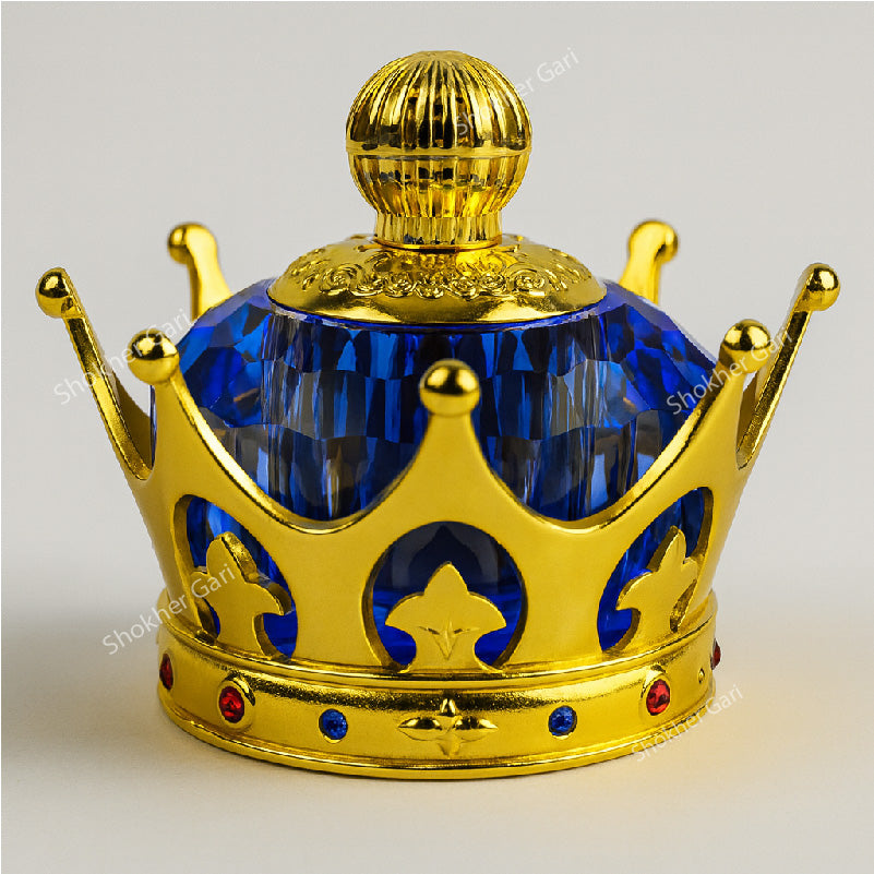 Crown Shaped Air Freshener for Car Dashboard - Blue image