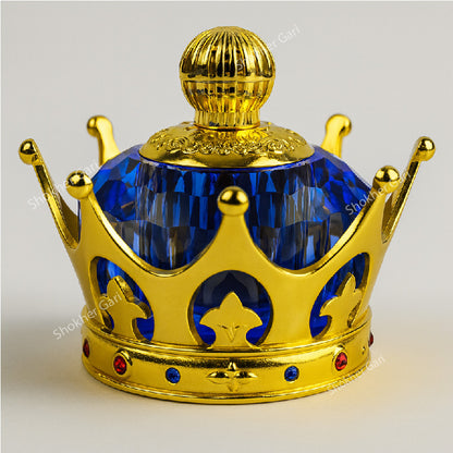 Crown Shaped Air Freshener for Car Dashboard - Blue image