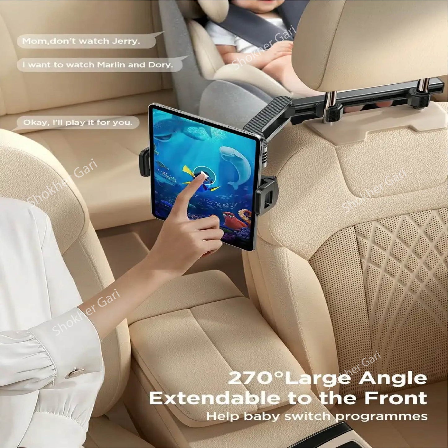 JOYROOM JR-ZS369 CAR SEAT BACK TABLET MOUNT image 1