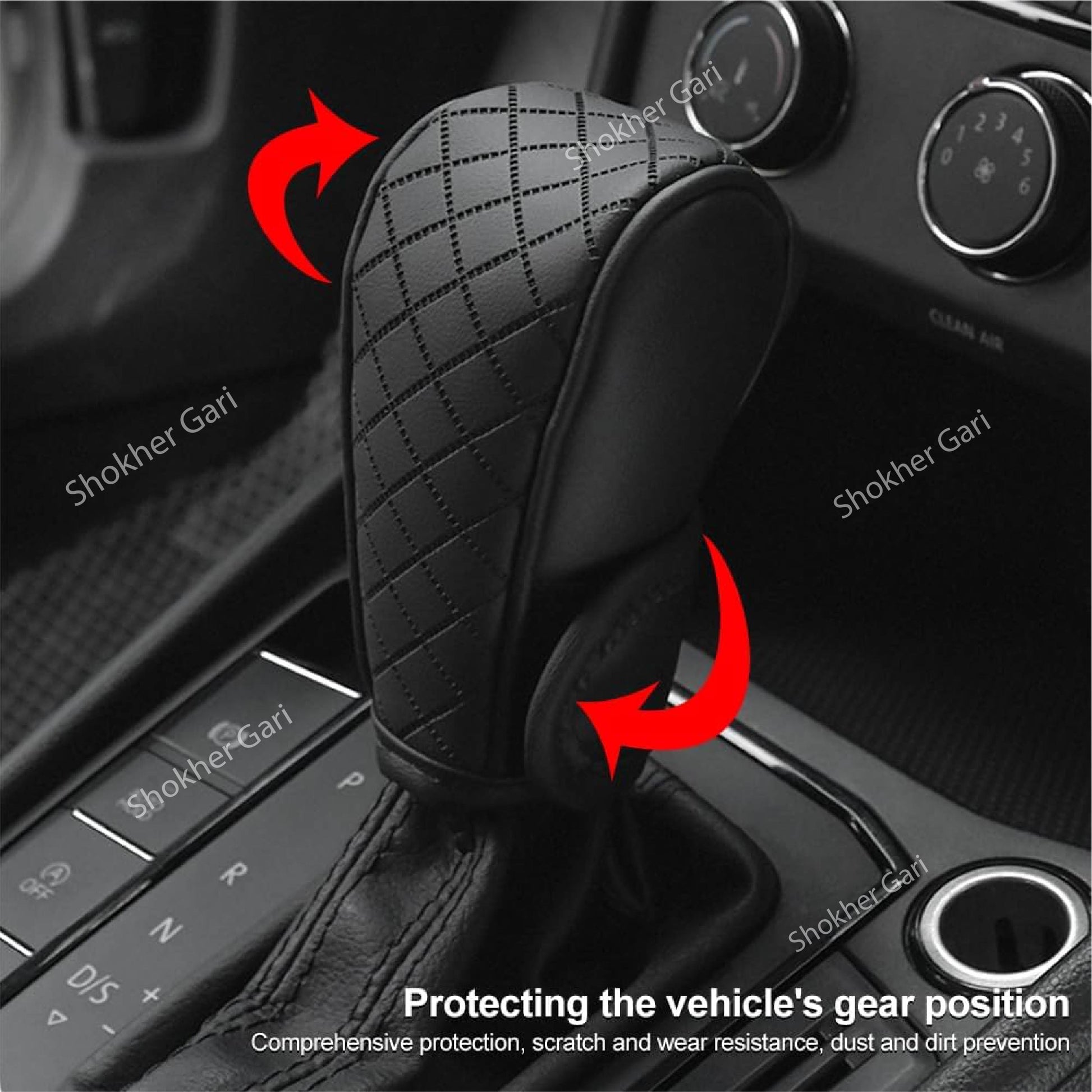 Car Gear Shift Handle Cover - Comfortable Gear Shifter Cover image 2