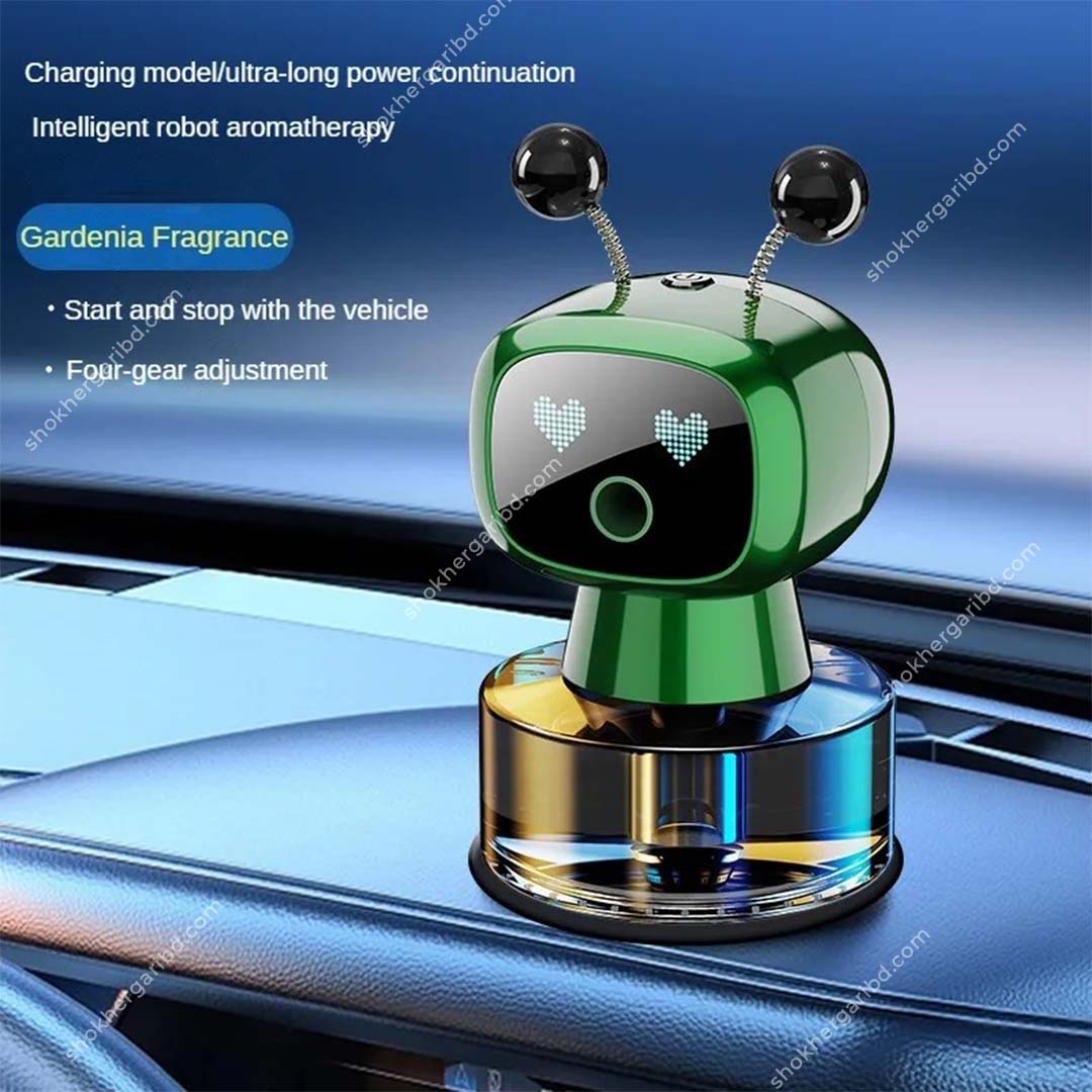 Robot Shaped Automatic Spray Car Perfume Car Fragrance Smart Spray image 7