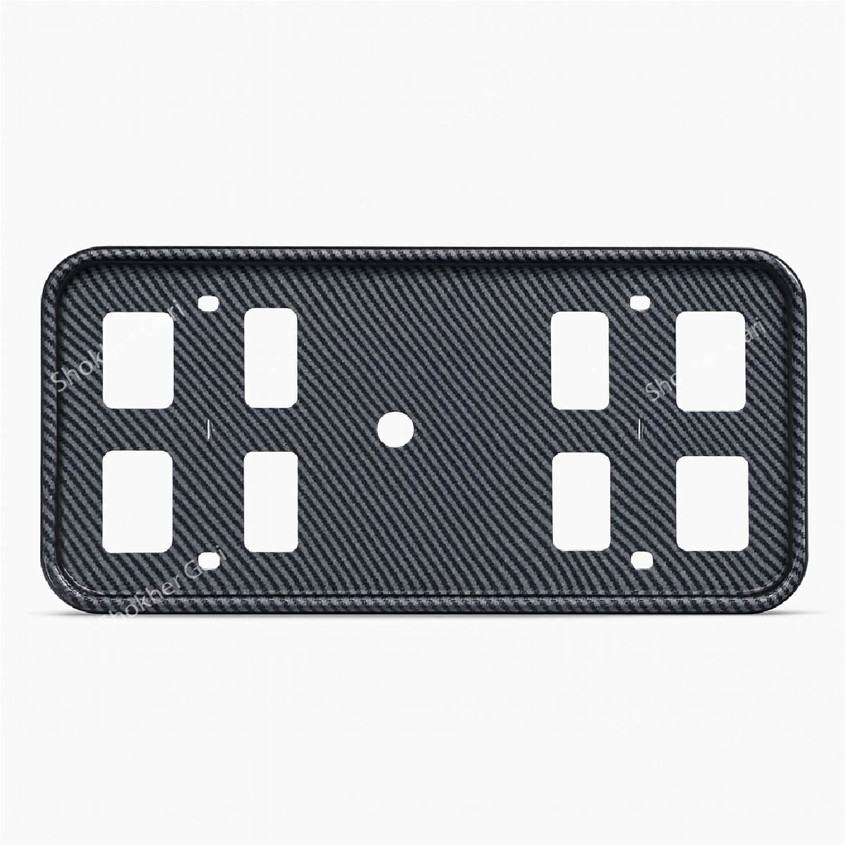 2pcs Plastic Material Inside Carbon Fiber Number Plate Casing image 1