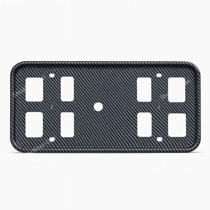 2pcs Plastic Material Inside Carbon Fiber Number Plate Casing image 1