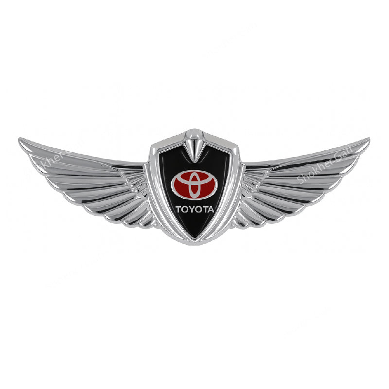 1pcs Car Body 3D Metal Logo Wings Sticker image