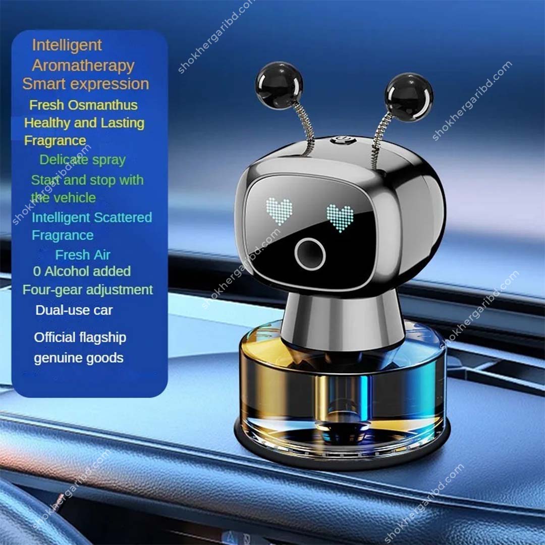 Robot Shaped Automatic Spray Car Perfume Car Fragrance Smart Spray image 4