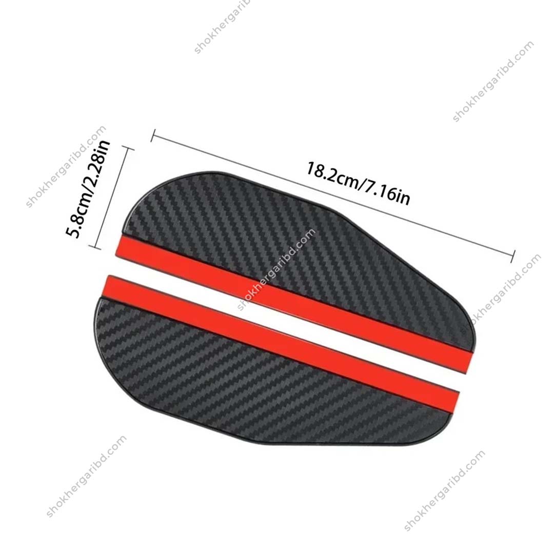 Car Carbon Mirror Rain Shield image 3