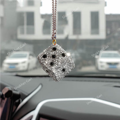 Stone Hanging Dice Car Showpiece For Mirro 1Pcs image 2