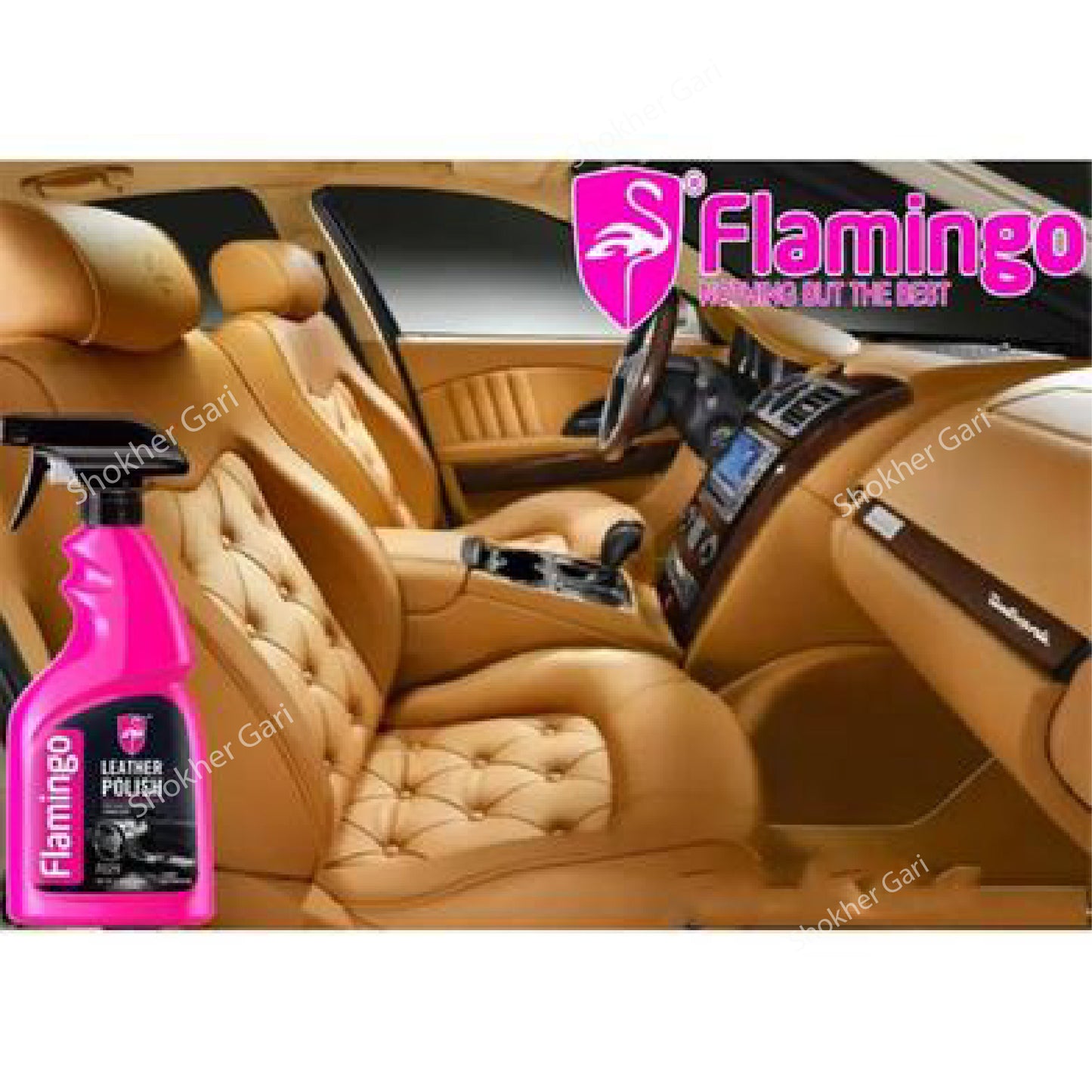 Flamingo Car Leather Polish 500ml image 1