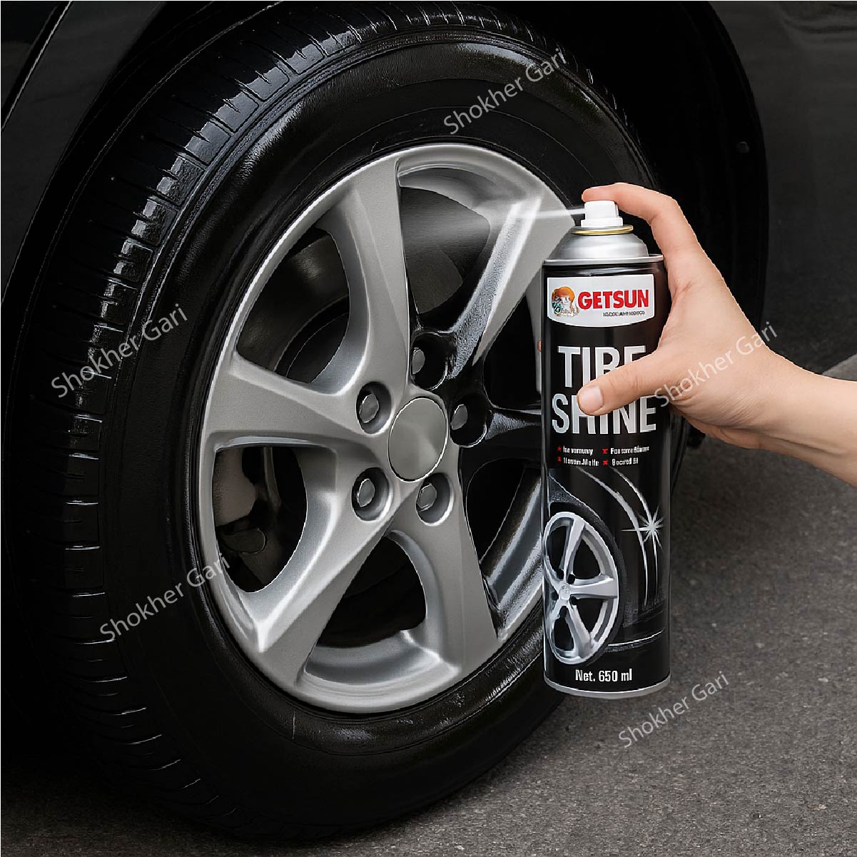 Getsun Tire Shine Cleaner 500 ML image 0
