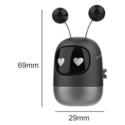 Creative Mini Robot Air Vent Perfume - Cute Car Air Freshener image 2