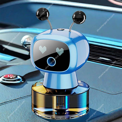 Robot Shaped Automatic Spray Car Perfume Car Fragrance Smart Spray - Blue image