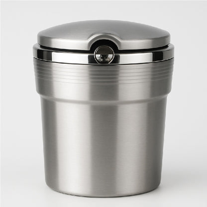 Portable Ashtray With LED Lights -  Ashtray - Silver image