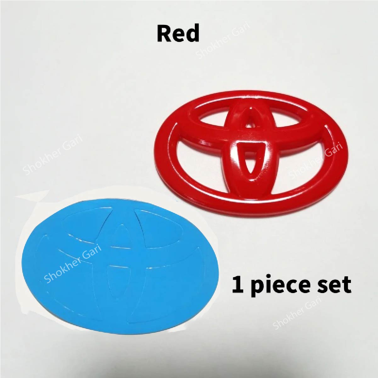 1 Pcs Toyota Steering Wheel logo - Red image