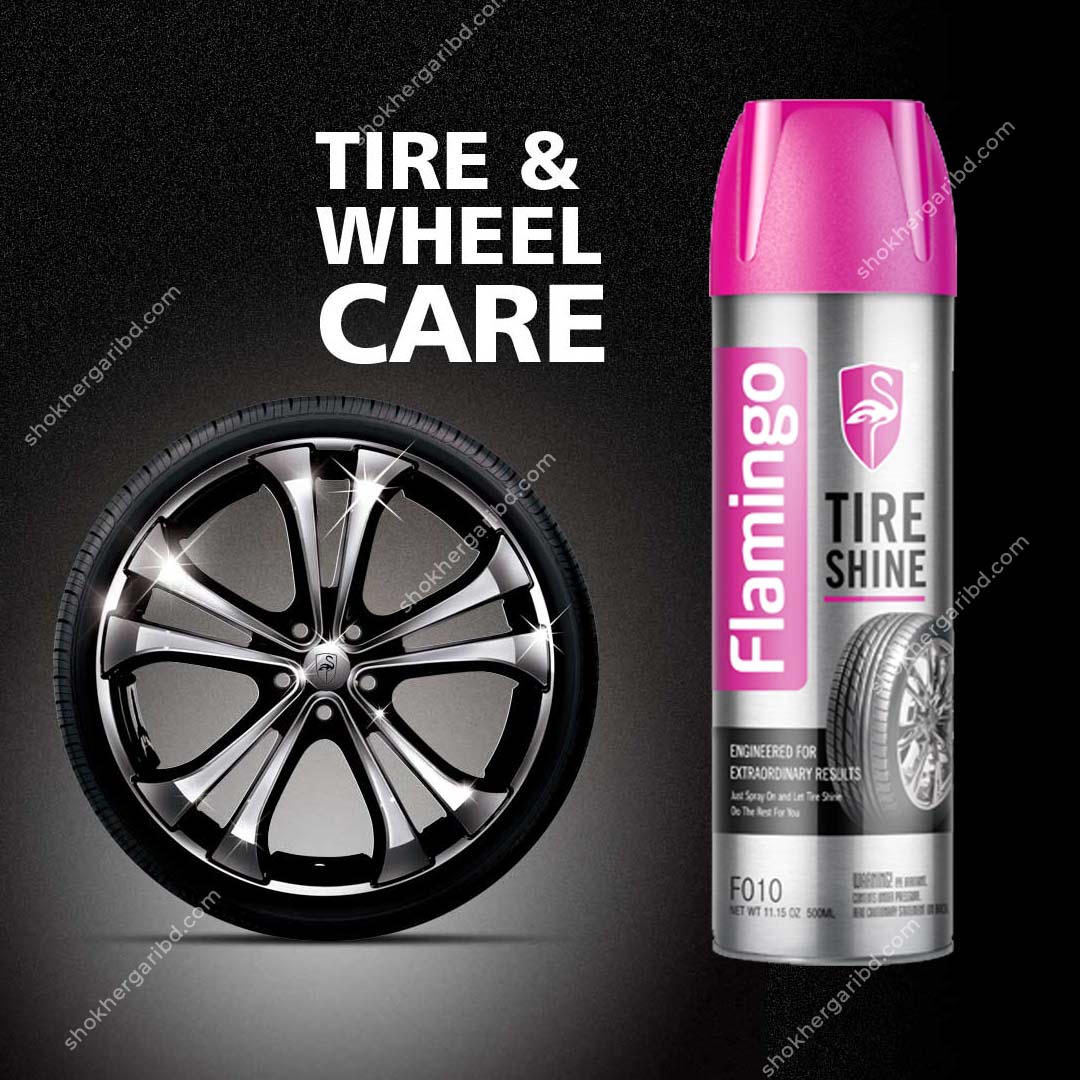 Flamingo Tire Shine 500ML 1 Pices image 4