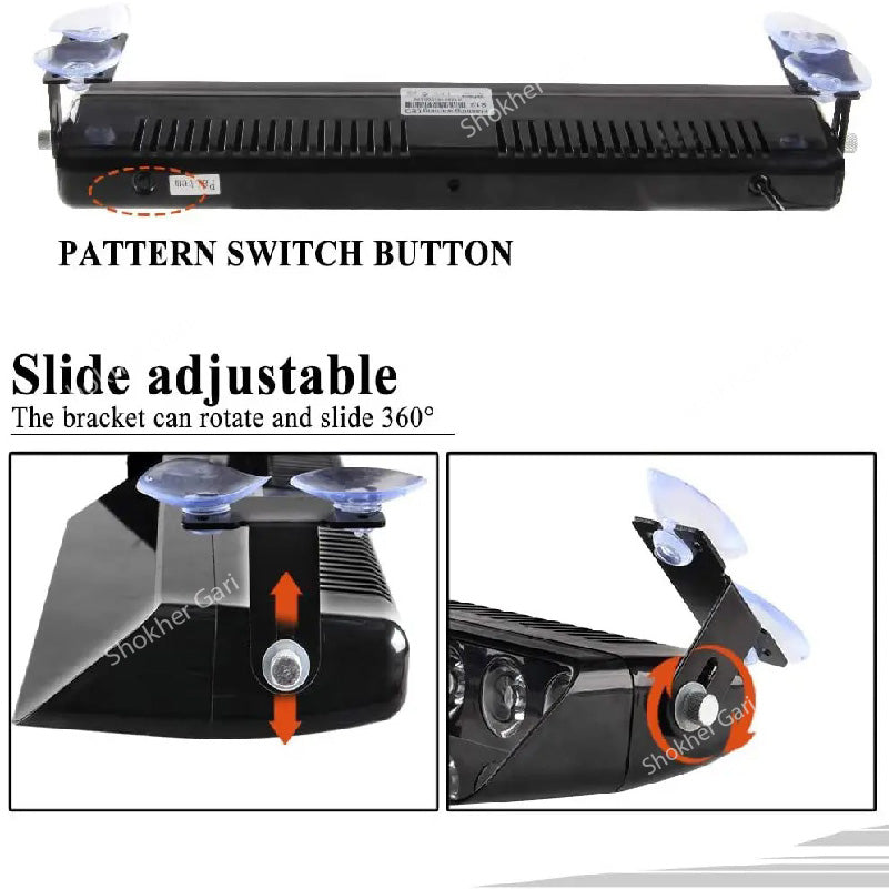 High Power Police Flashing Warning VIP Light S12 image 5