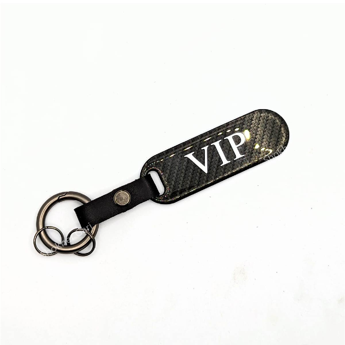 Simple Design Carbon Car Keyring image 3