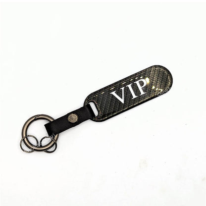 Simple Design Carbon Car Keyring image 3