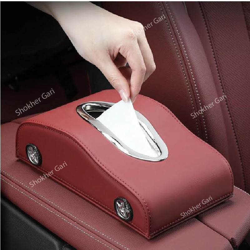 Leather Car Shape Tissue Box image 0