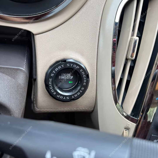 Car Round Engine Start Stop Button Cover image 0