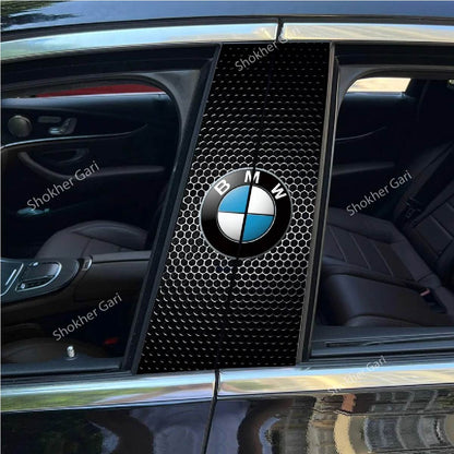 2 Pcs set Car Door Center Pillar Sticker image 3