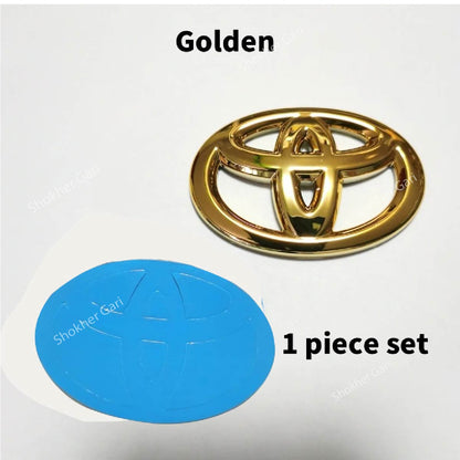 1 Pcs Toyota Steering Wheel logo - Golden image