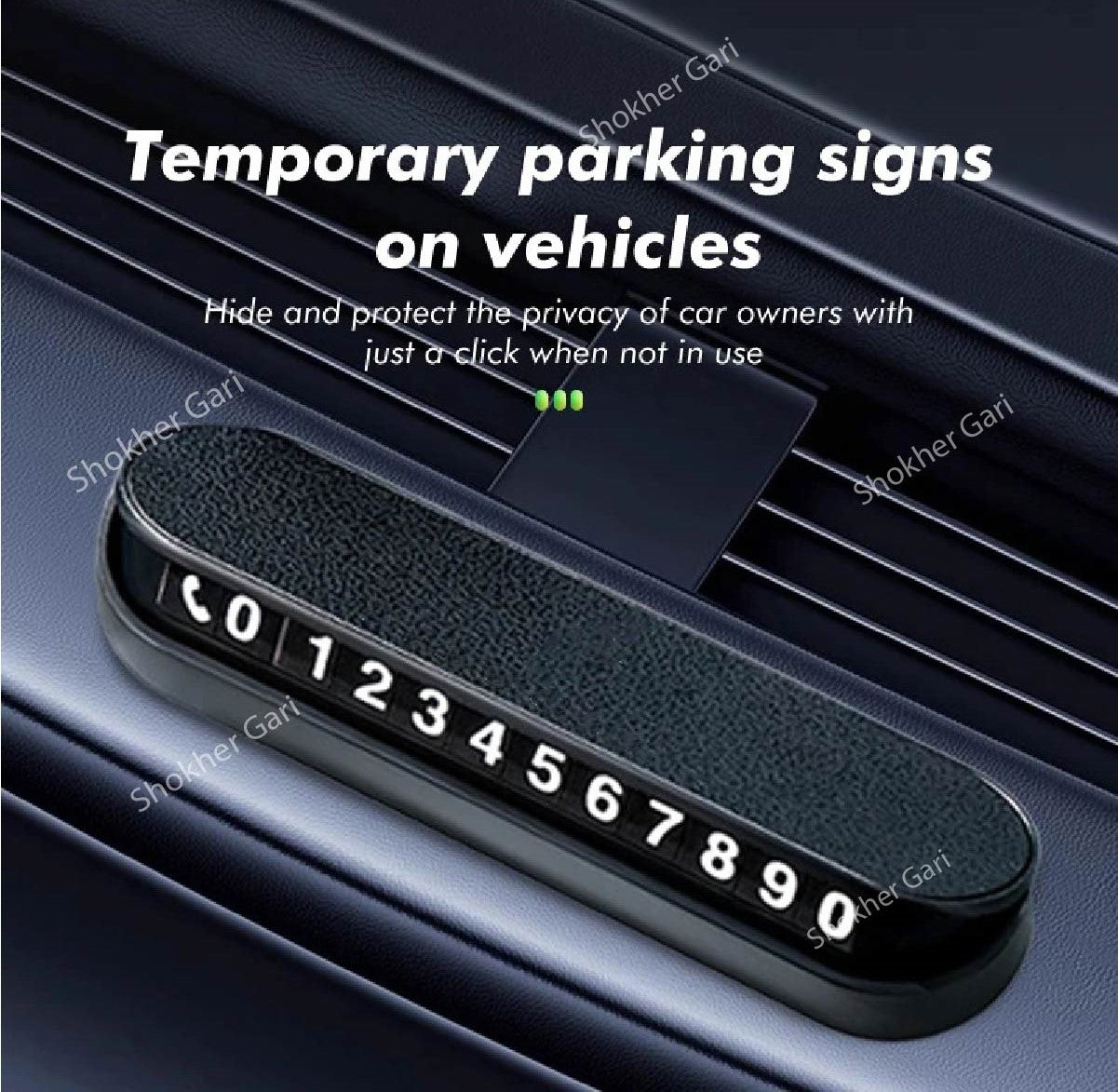 New Style Car Parking number holder image 0