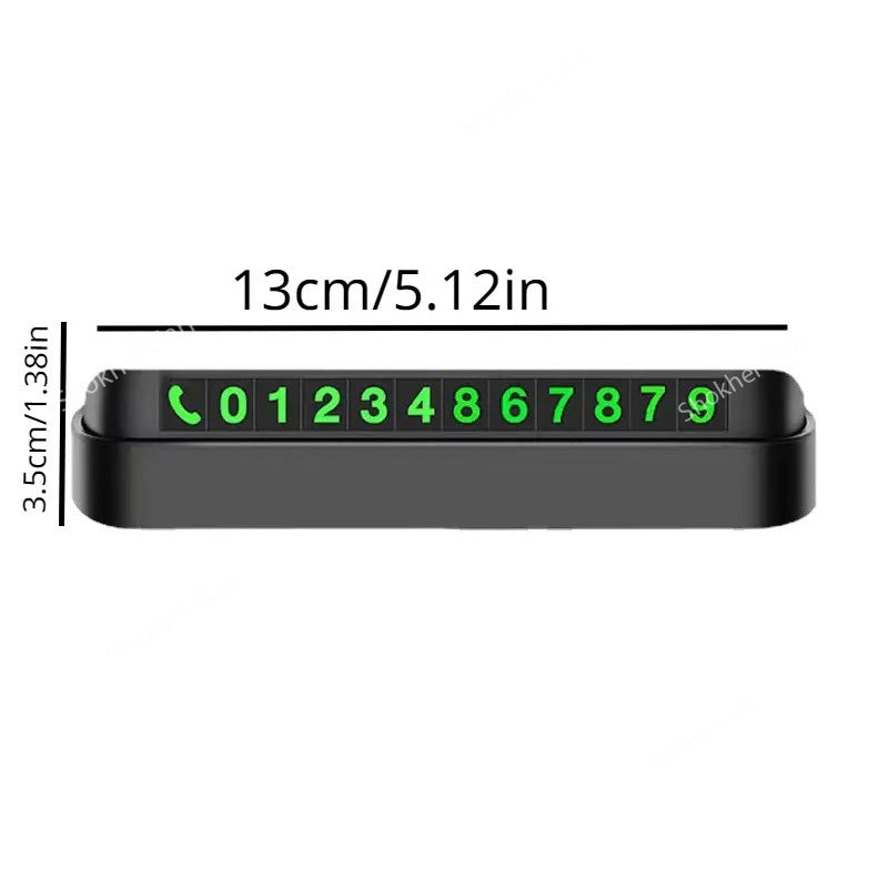 Car Temporary Parking Phone Number Plate image 4