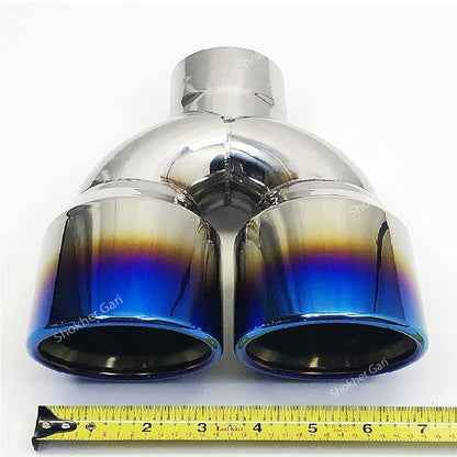 Exhaust Muffler Cap Stainless Steel 2 hole-2 (B1991Band) image 1