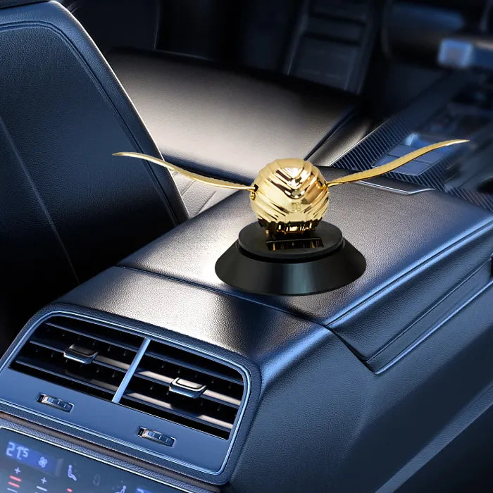 Solar & Air Powered  Golden Ball Wings Auto Air Freshner image 5